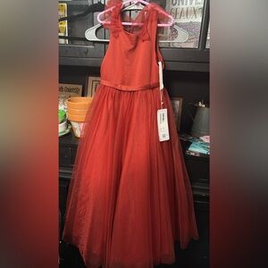 Elegant Red Tulle Skirt